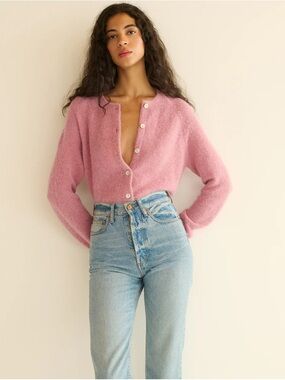 NEW Doen Petra Cardigan in Rosebud S